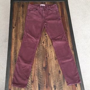 Madewell burgundy jeans